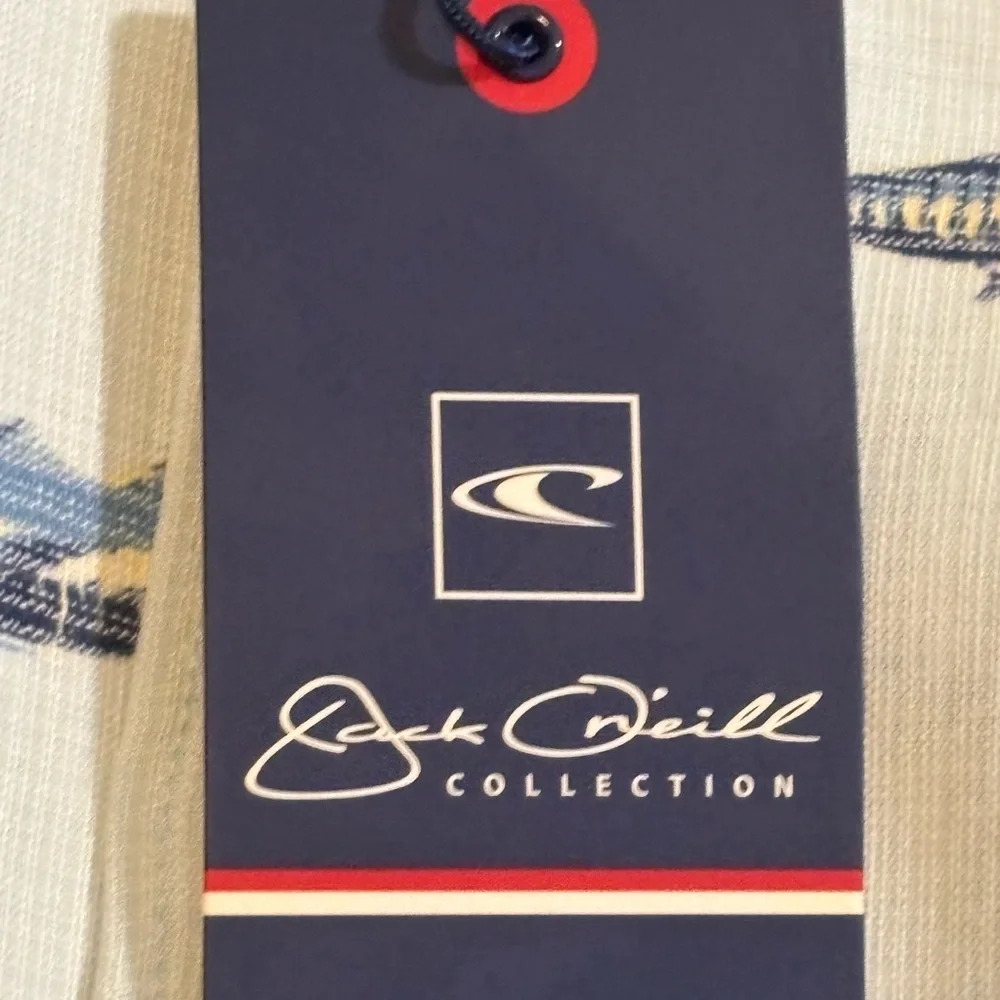 O’Neill Jack O’Neill Collection Fish Print S/S Button Down Shirt Men’s XXL NWT - Picture 9 of 9